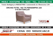 ORCHIS FOTEL 1N2 TK.PERSEMPRA 220 V10.NATURALNY